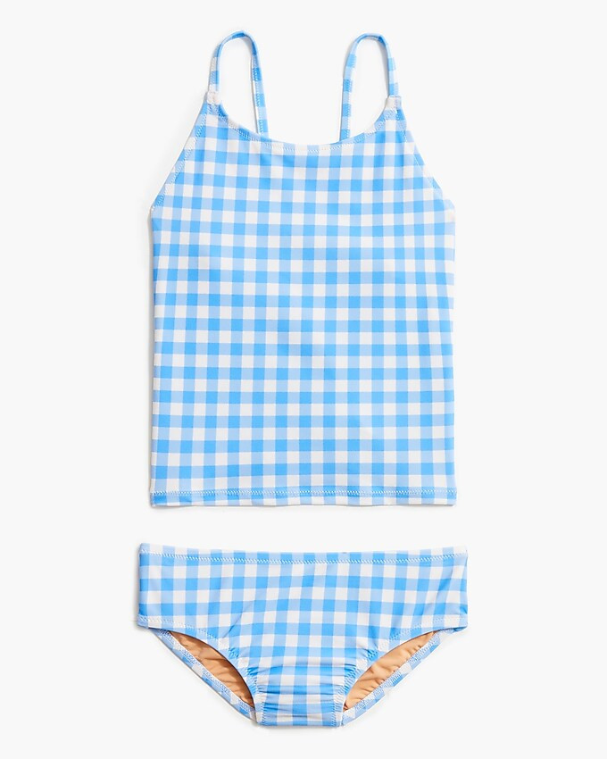 Girls' gingham tankini swimsuit | J.Crew Factory