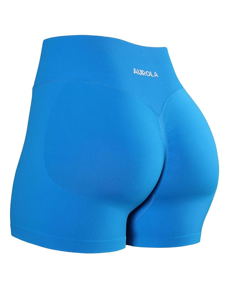 AUROLA Influence Workout Shorts for Women,2.5 3.5 4.5 5.5 6.5 No Roll Up Squat Proof Scrunch Seam... | Amazon (US)