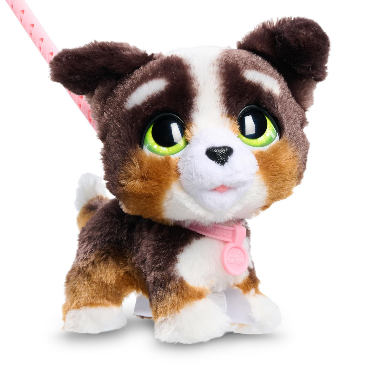 furReal Walk-A-Lots Bernedoodle Interactive Toy, 8-inch Walking Plush Puppy with Sounds, Faux Fur... | Amazon (US)