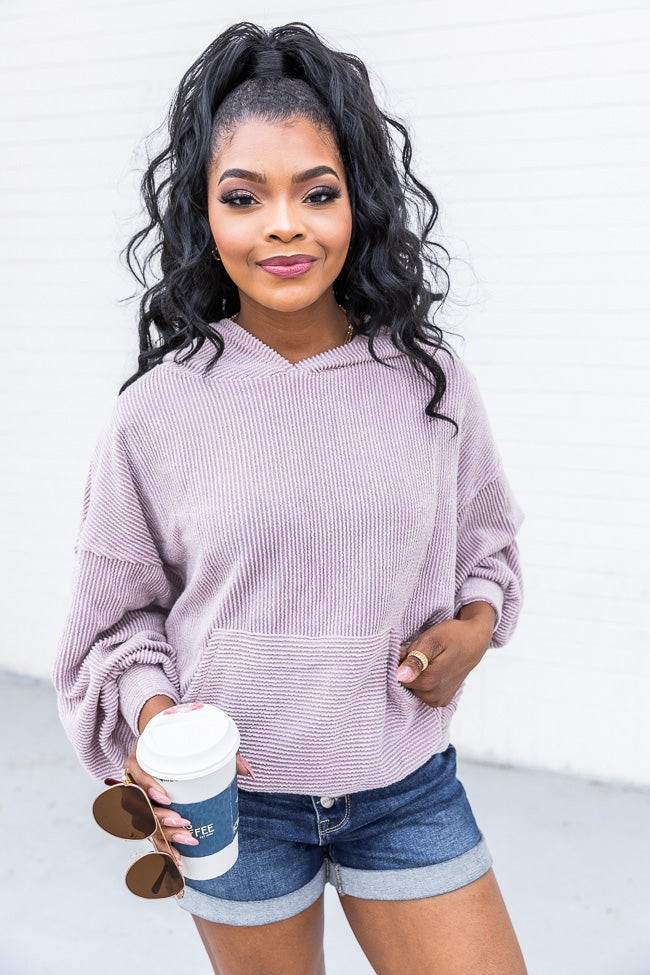 Stylish Splendor Dusty Mauve Hoodie | Pink Lily