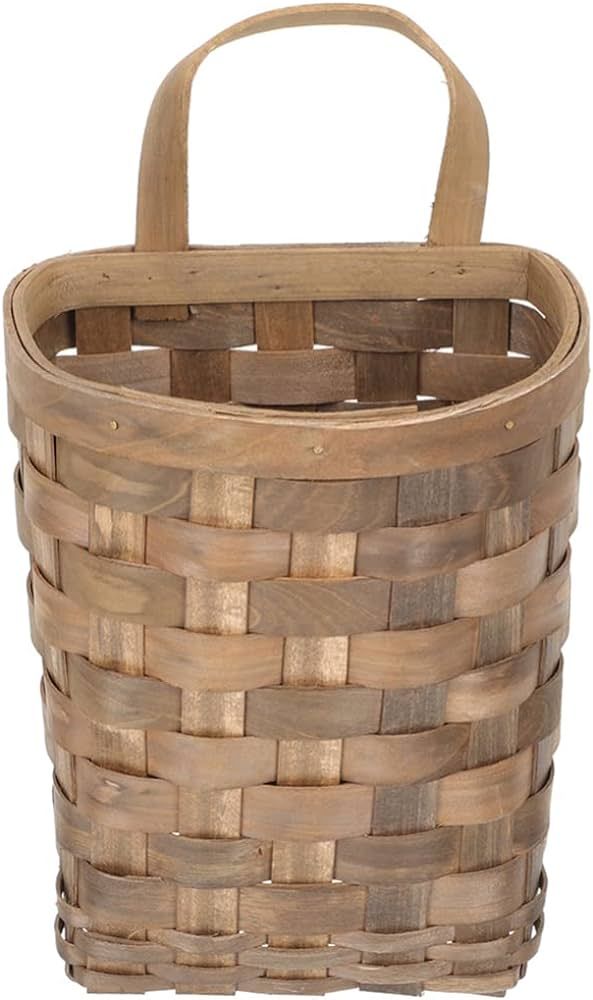 Zerodeko Pantry Chic Wall Hanging Baskets Woven Flower Planter Basket Wood Storage Basket Wicker ... | Amazon (US)