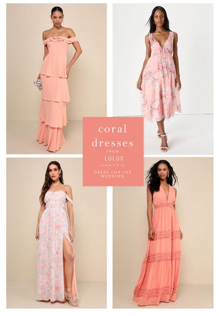 Sale on selected spring dresses at Lulus! Coral and peach dresses, wedding guest dresses, dresses to wear to spring and summer weddings, wedding guest dresses under 100. Vacation dress, beach wedding guest dress, summer maxi dresses 

#LTKwedding #LTKSeasonal #LTKparties