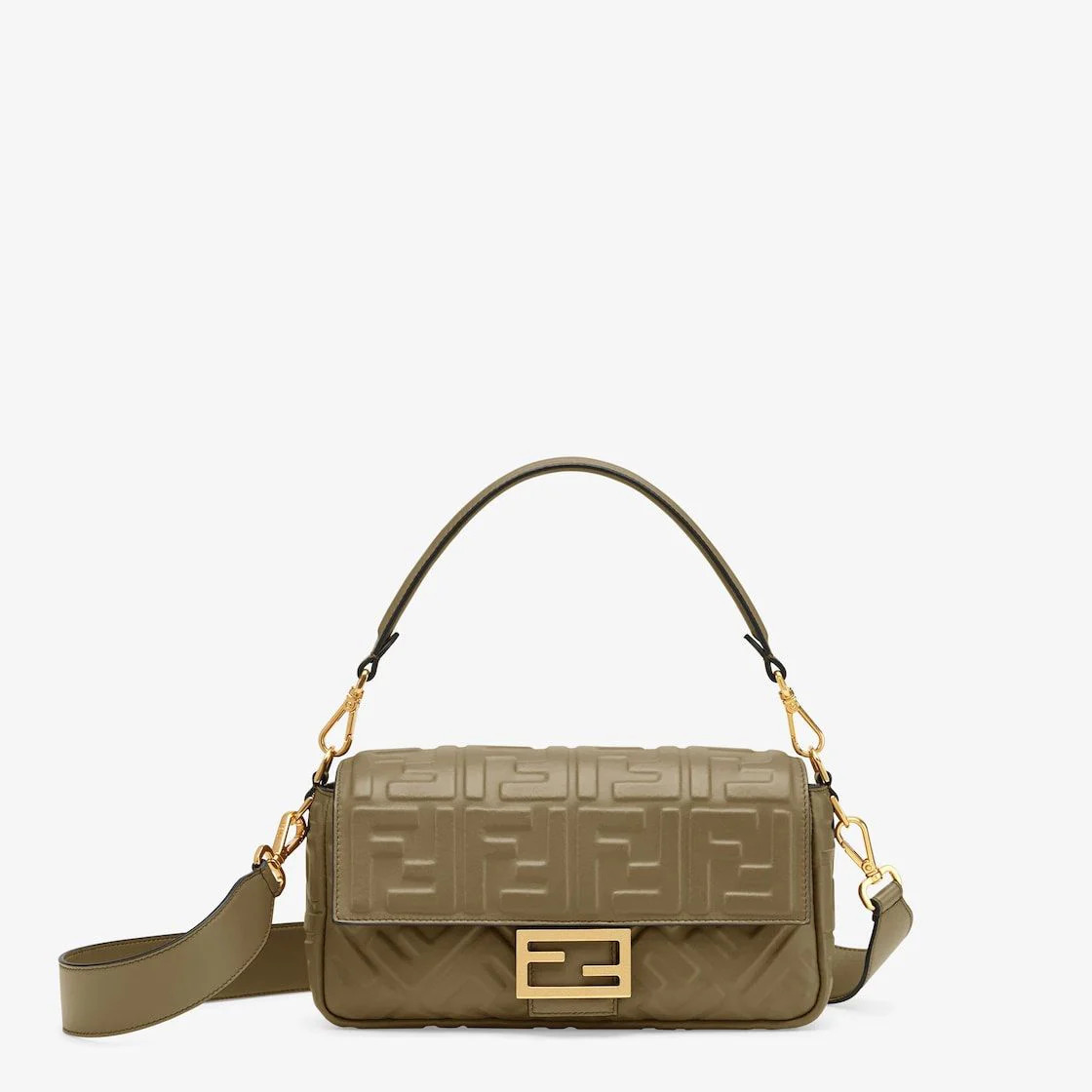 Fendi Women's Baguette Bag in Avocado | 8BR600A72V | LOZURI