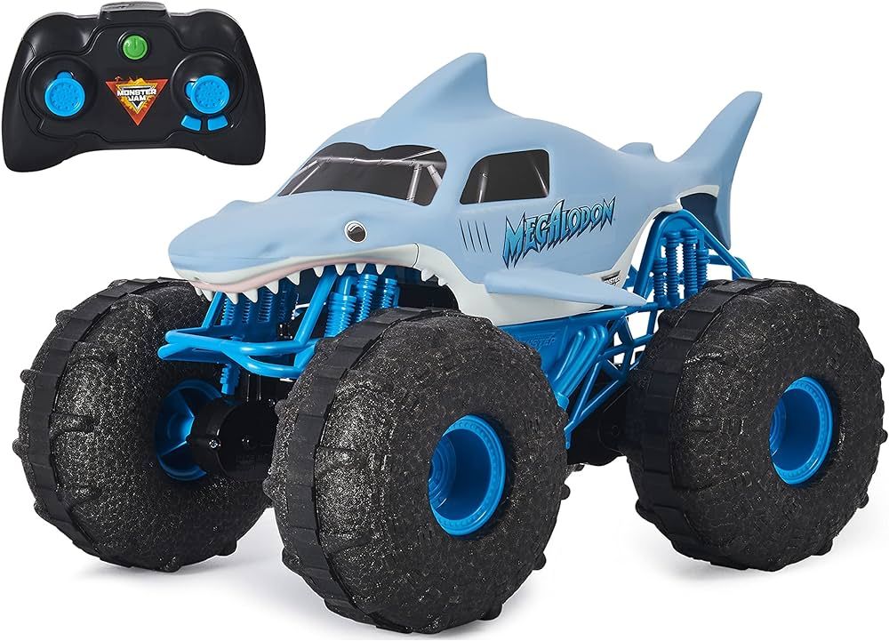 Monster Jam, Official Megalodon Storm All-Terrain Remote Control Monster Truck for Boys and Girls... | Amazon (US)