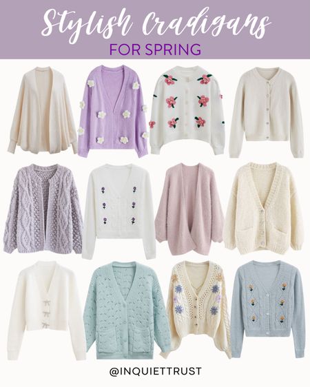 Be comfy wearing these cute and stylish cardigans! Great for lounging at home or a casual look for weekends!
#affordablestyle #outfitinspo #capsulewardrobe #springmusthaves

#LTKstyletip #LTKfindsunder100 #LTKSeasonal