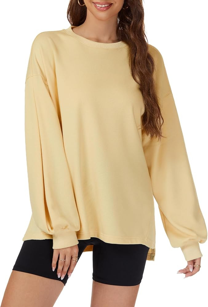 Taurus Womens Oversized Sweatshirts Crew Neck Pullover Sweaters Casual Comfy Fall Fashion Lantern... | Amazon (US)