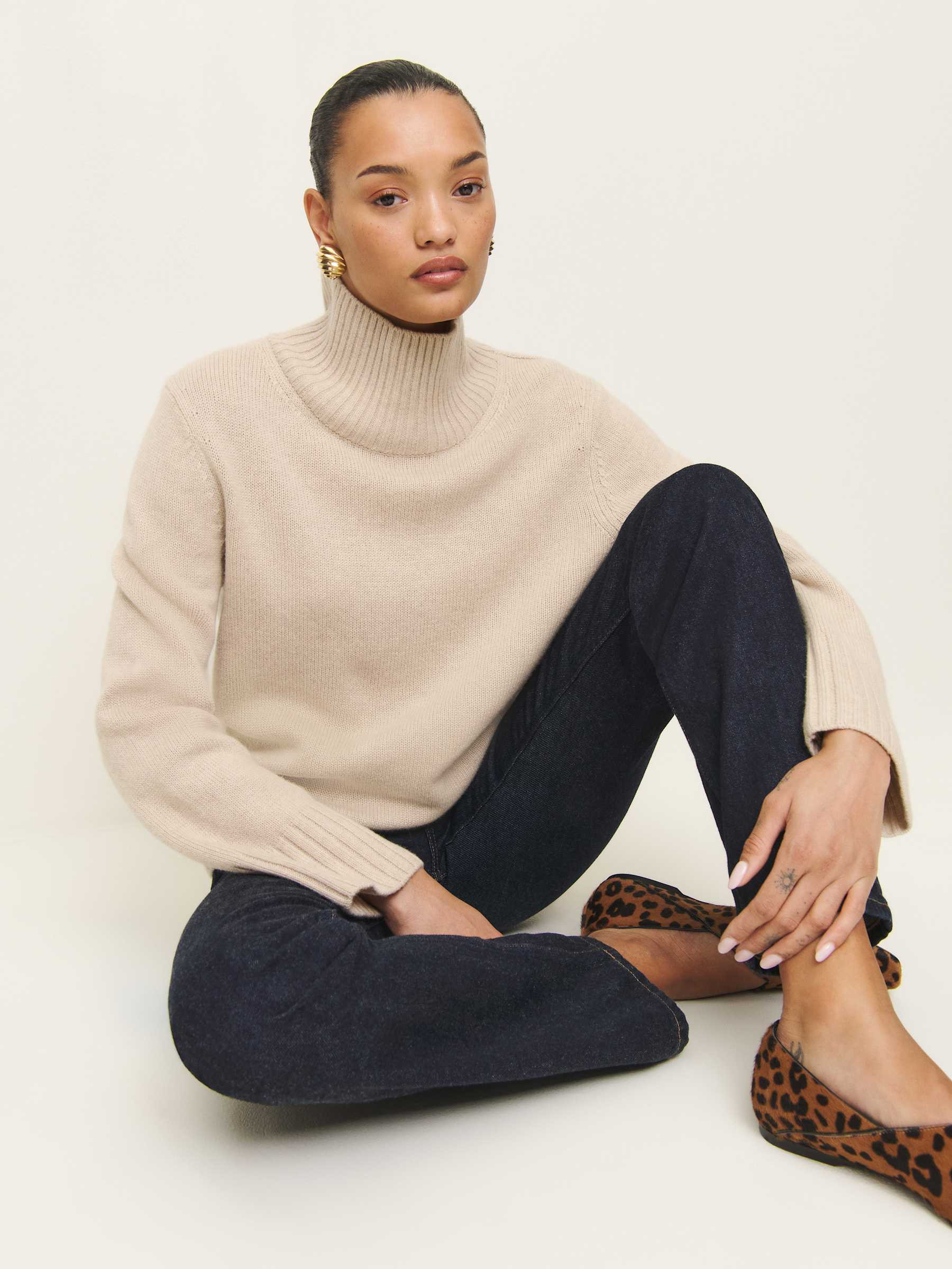 Conrad Cashmere Turtleneck | Reformation (Global)