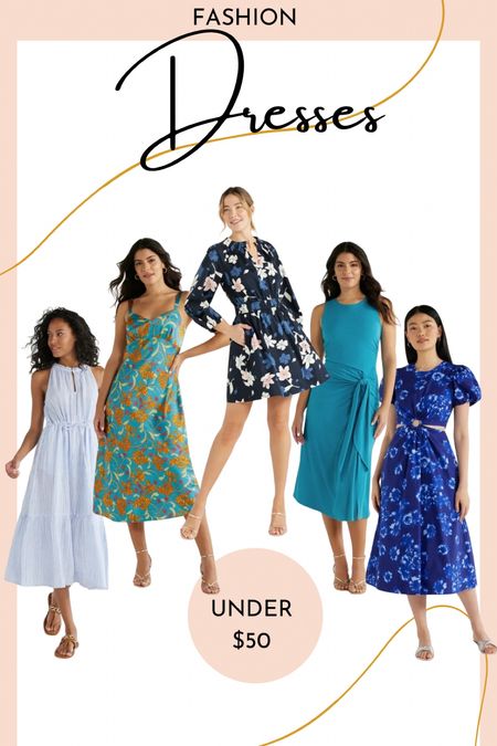 Dresses under $50 for spring and summer in all the shades of blue!

#LTKstyletip #LTKSeasonal #LTKfindsunder50