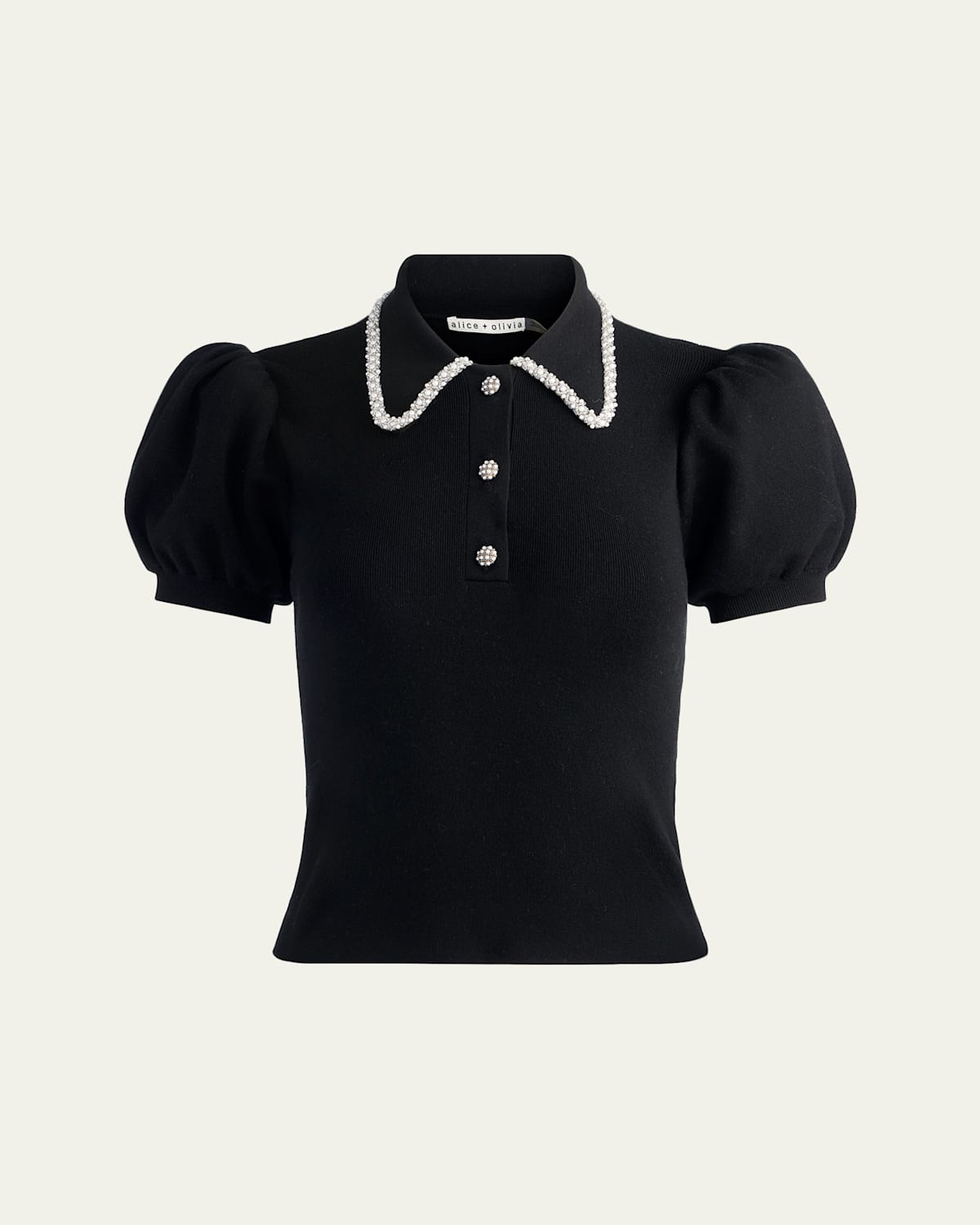 Ramona Embellished Puff-Sleeve Sweater | Bergdorf Goodman