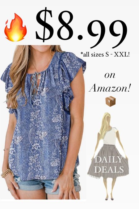 Amazon deals: this ruffle blouses only $8.99! 
Comes in a lot of colors!

#LTKworkwear #LTKfindsunder50 #LTKsalealert