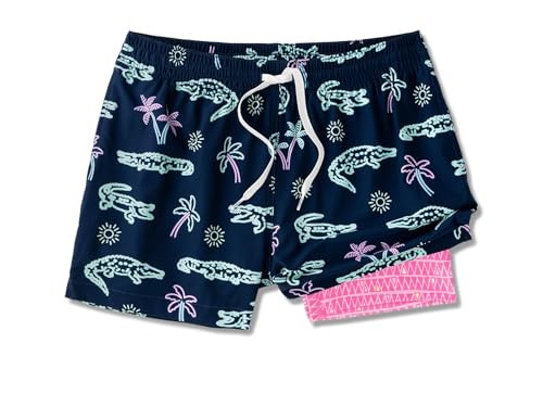 Chubbies The Neon Glades 5.5" (Classic Lined Swim Trunk) - Polyester-Spandex Blend - Elasticized Waistband Navy XS One Size | Amazon (US)