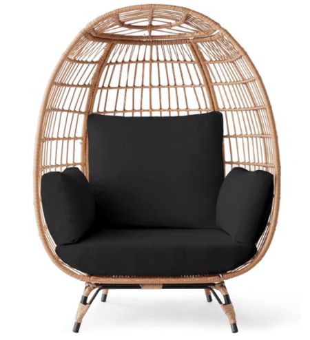 Lounge outdoors in this Oversized Wicker Egg Chair, so cute!

#LTKSeasonal #LTKhome