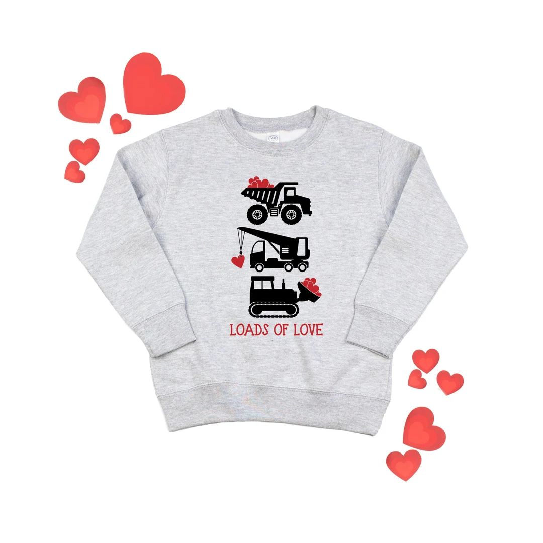Boys Valentine Sweatshirt Valentines Day Truck Shirt Toddler - Etsy | Etsy (US)