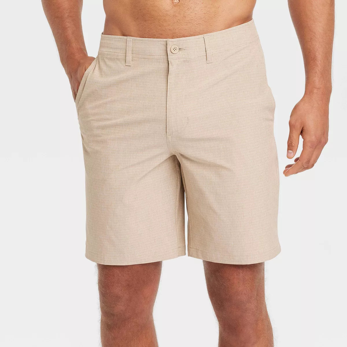 Men's 9" Hybrid Swim Shorts - Goodfellow & Co™ Almond 28 | Target