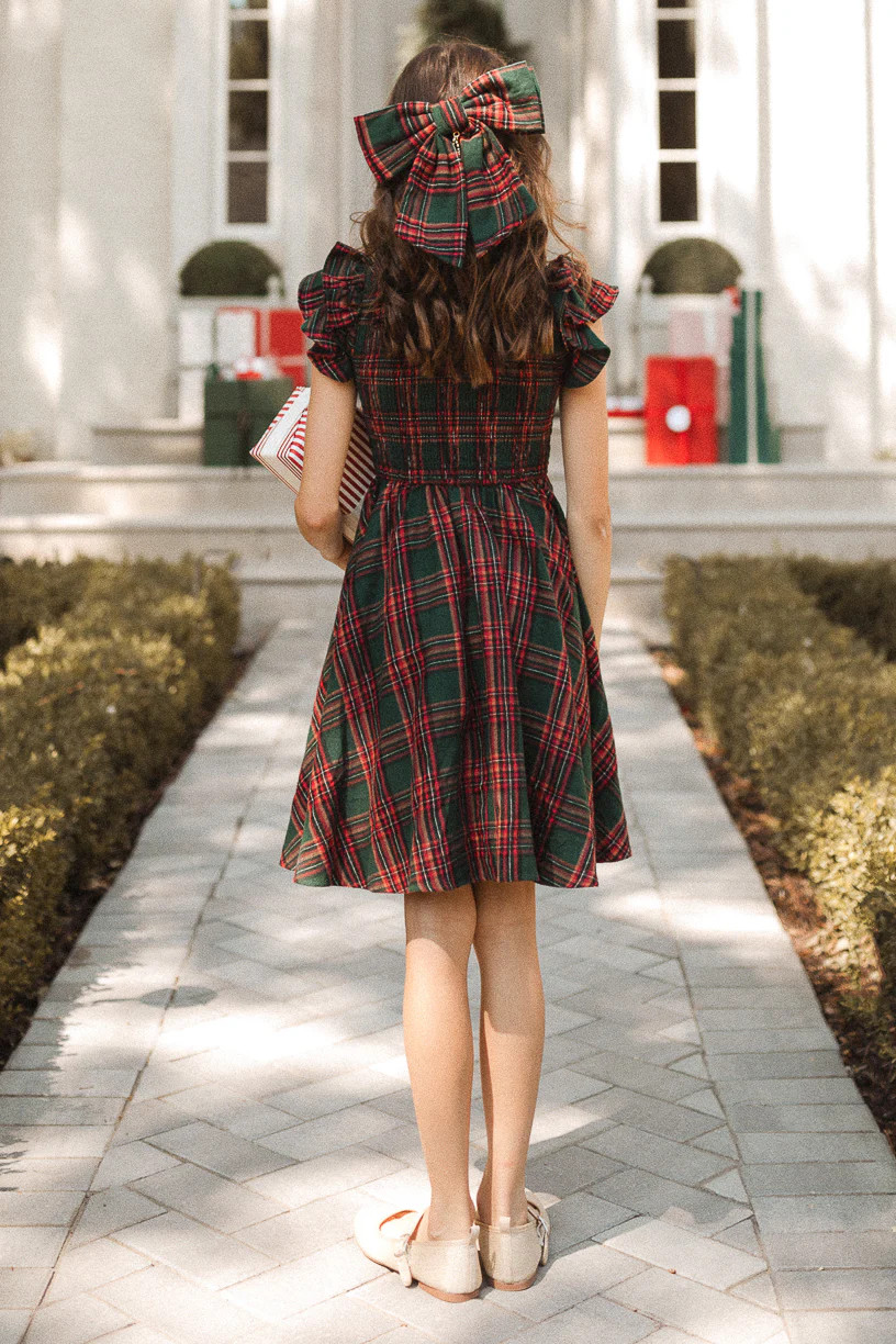 Mini Hattie Dress in Green Plaid | Ivy City Co