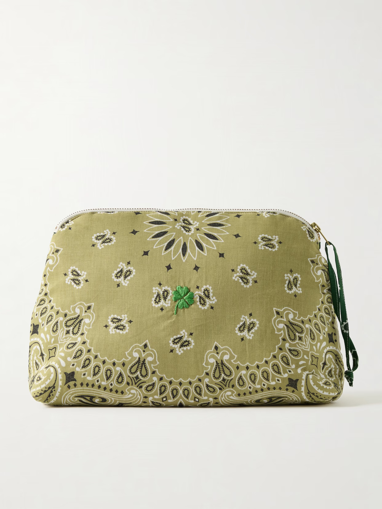 CALL IT BY YOUR NAME - Padded Embroidered Paisley-print Cotton Cosmetic Case - Neutrals | NET-A-PORTER (US)