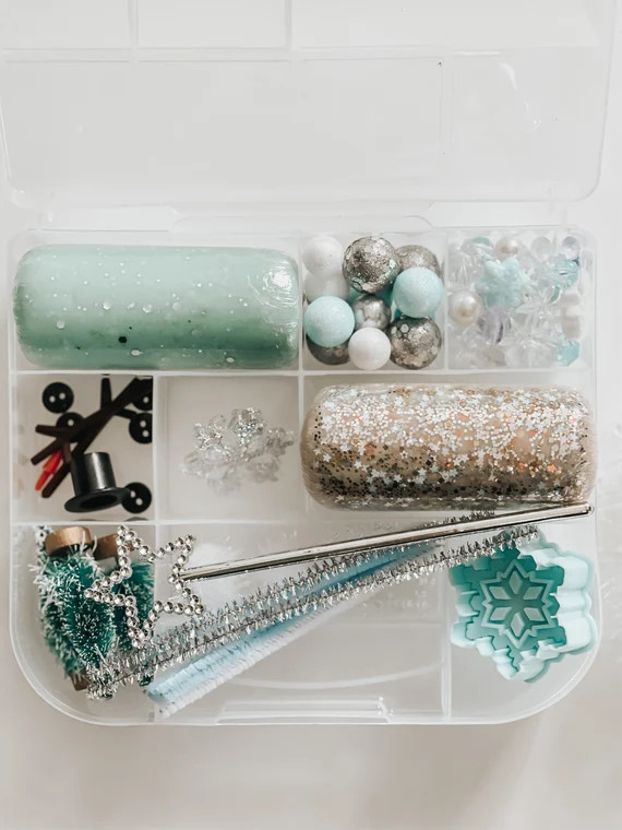 ICE PRINCESS Playdough Sensory Busy Box, Playdough Kit, Sensory Kit, Play Dough Kit, Princess, Se... | Etsy (US)