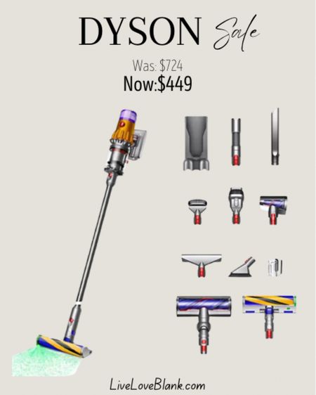 Dyson V12 with 7 tools on sale save $275!

#LTKHome #LTKGiftGuide #LTKSaleAlert