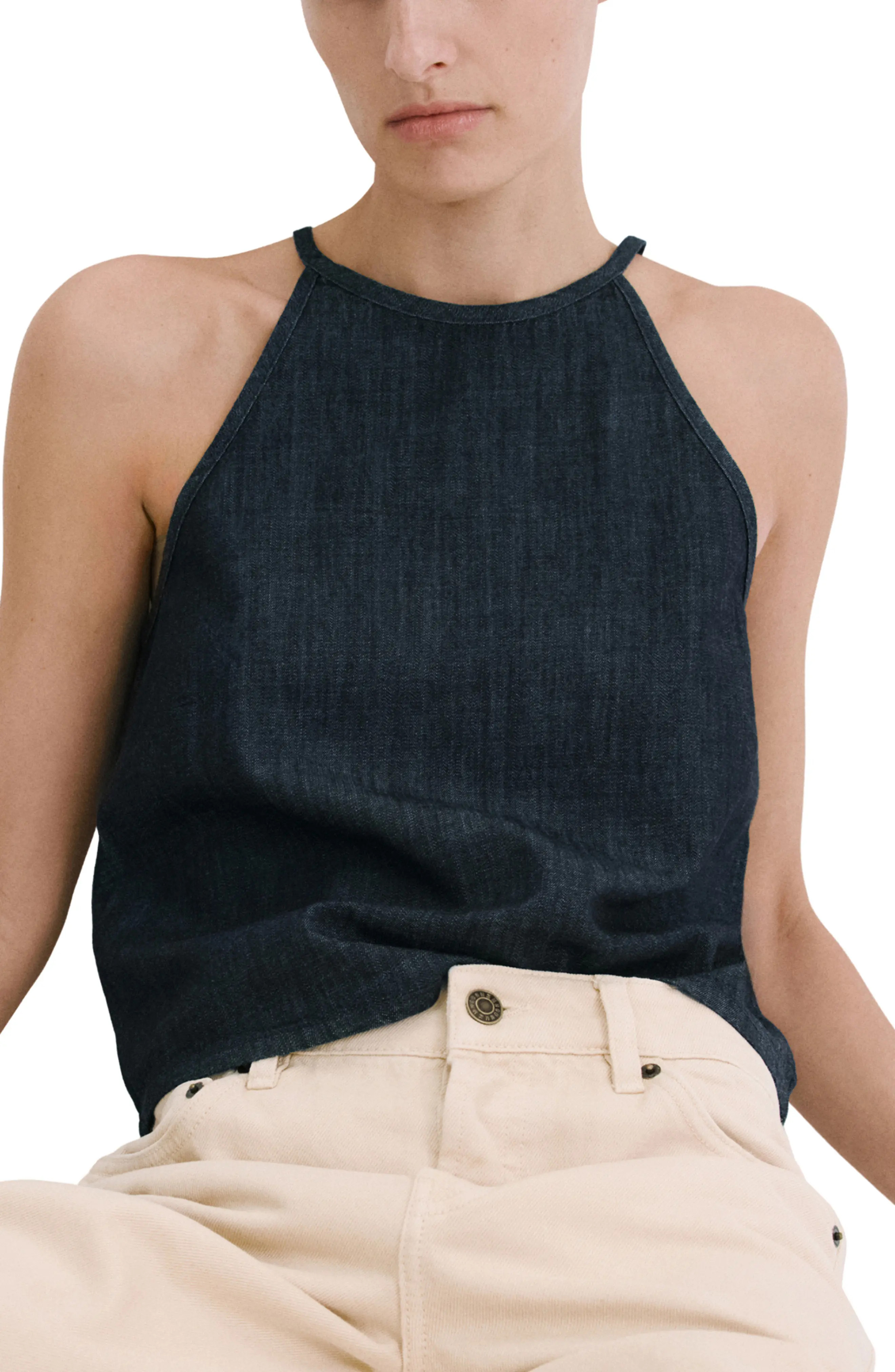 Sleeveless Denim Top (Women) | Nordstrom | Nordstrom