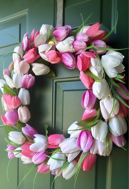 My spring wreath makes me so happy! It’s such a great price 

#LTKfindsunder50 #LTKSeasonal #LTKsalealert