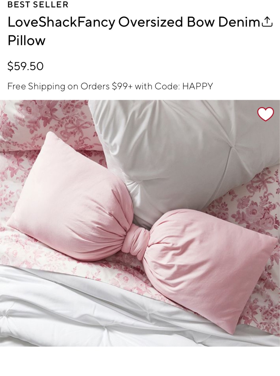 Pink bow pillow


#LTKHome #LTKHoliday #LTKGiftGuide