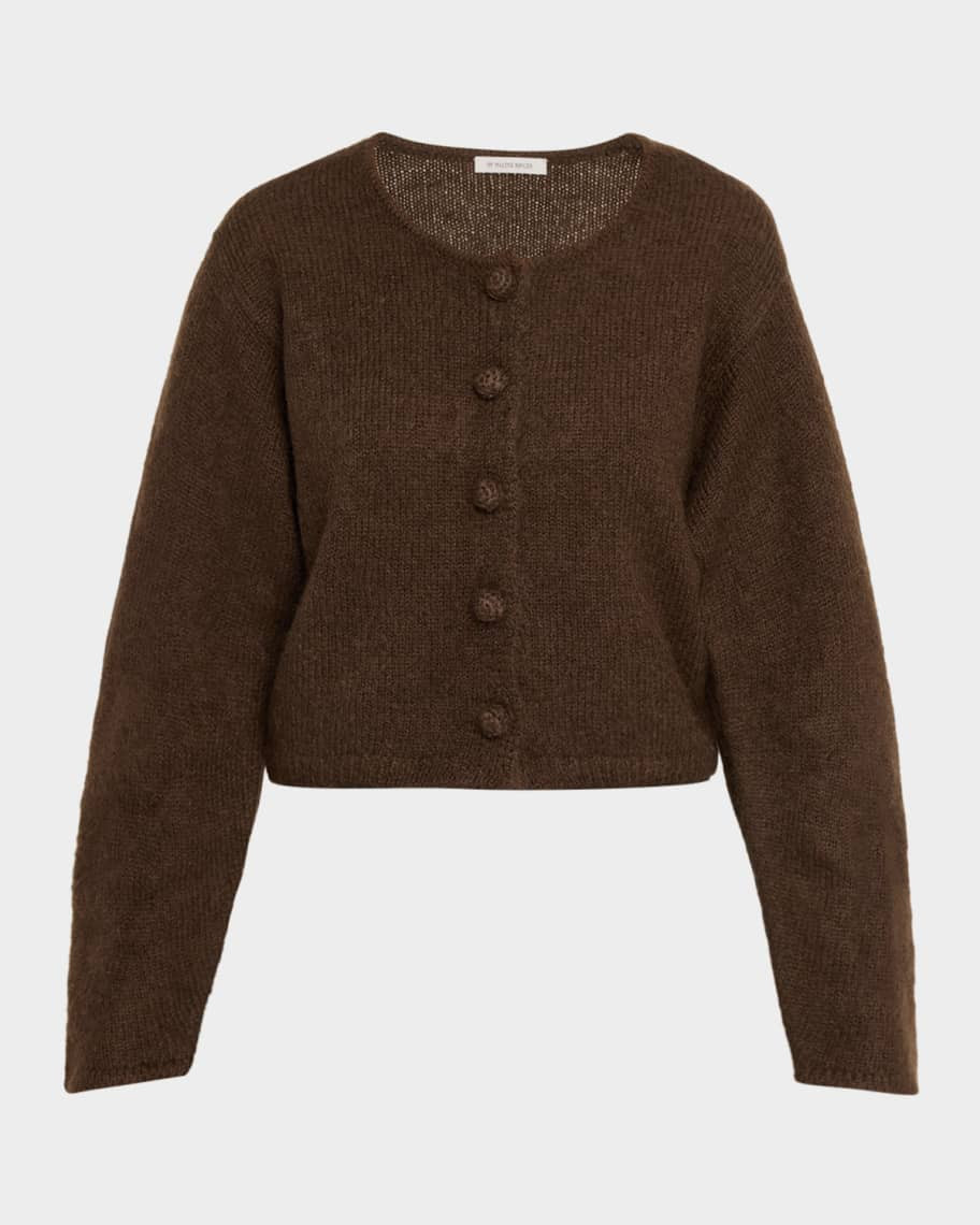 By Malene Birger Zharea Wool-Mohair Knit Cardigan | Neiman Marcus