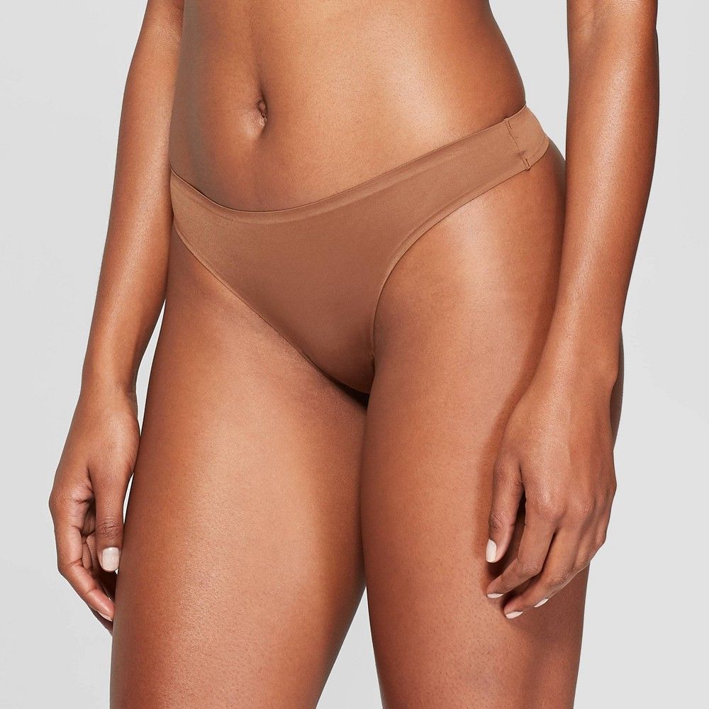 Women's Bonded Micro Thong - Auden Cocoa L, Brown | Target