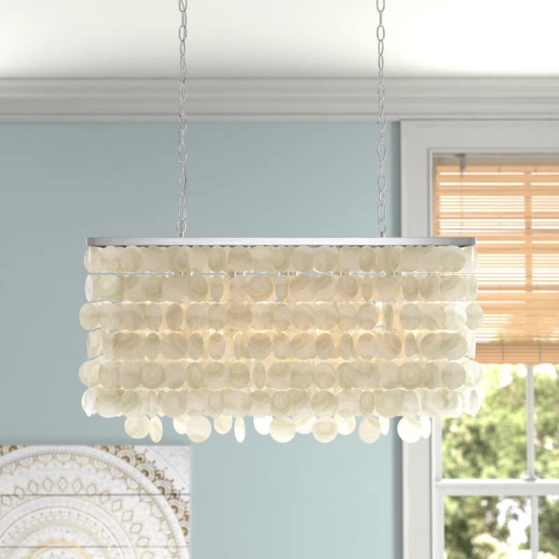 Icarus 5 - Light Satin Nickel Kitchen Island Pendant | Wayfair North America