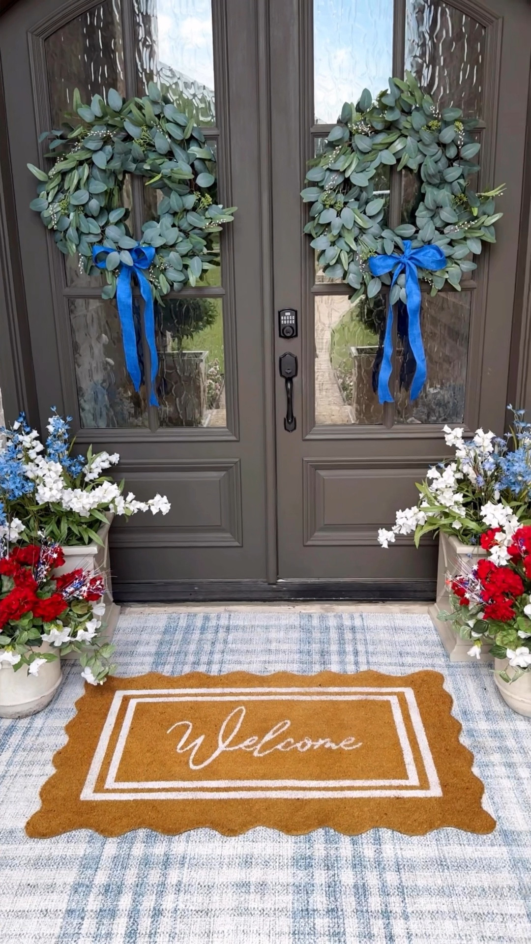 Restock!! Hurry, our viral scalloped doormats are back in stock in this large size! But they’re going fast! Also, I’m giving you the first peek at our new rug collection launching in about a week! These new rugs (8 designs in all) are a new machine washable construction! This is the Sutton rug in a cute blue plaid! We will also be launching our Back To College collection in the next two weeks. First our pillows will drop, then the bedding and bath collection! So stay tuned this week as I introduce you to the entire collection and all the new rug designs!! #LTKSummerSales

#LTKFindsUnder50 #LTKHome