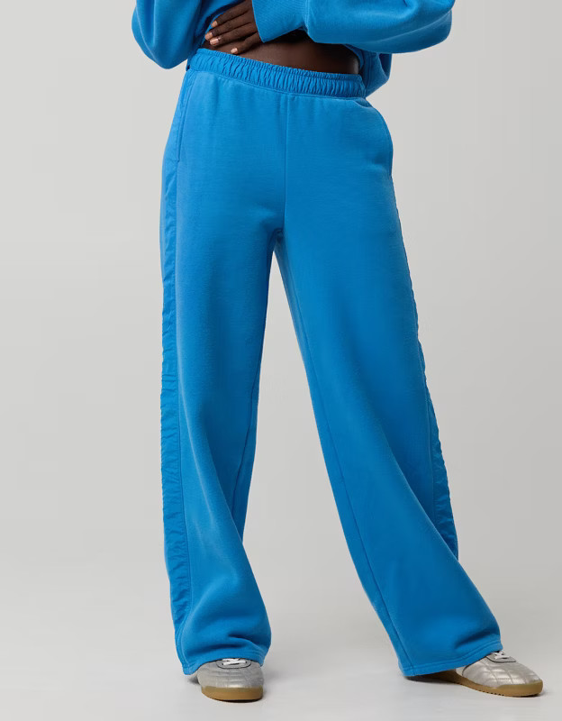 OFFLINE By Aerie Cloud Fleece Nylon Track Trouser | Aerie