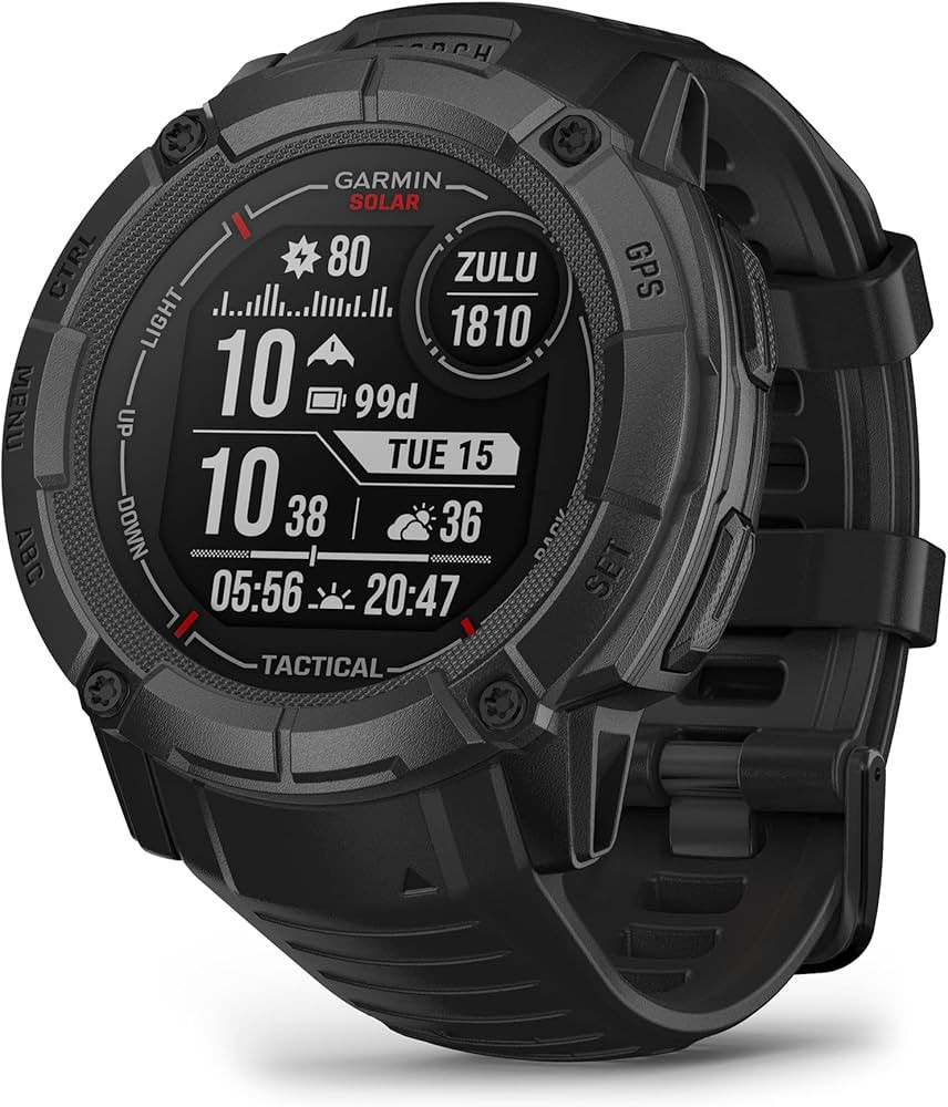 Garmin Instinct 2X Solar - Tactical Edition, Rugged GPS Smartwatch, Built-in Flashlight, Ballisti... | Amazon (US)