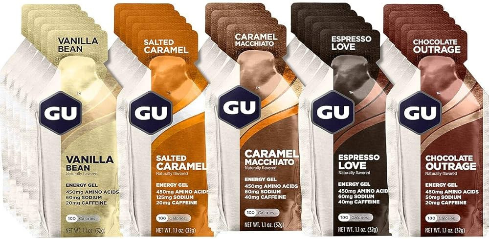 GU Energy Original Sports Nutrition Energy Gel, Vegan, Gluten-Free, Kosher, and Dairy-Free On-the... | Amazon (US)