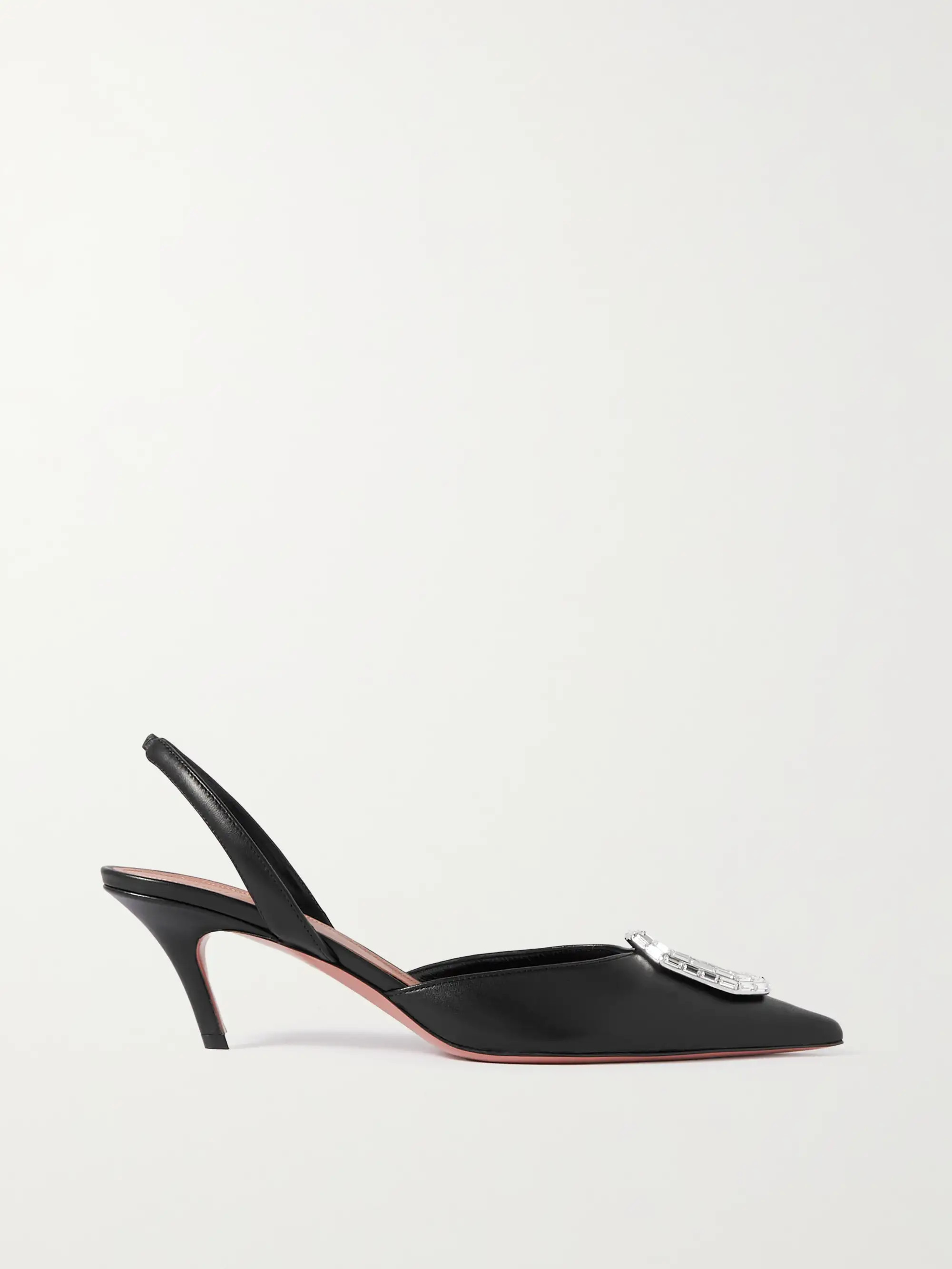 Camelia crystal-embellished leather slingback pumps | NET-A-PORTER (UK & EU)