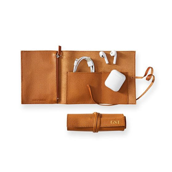 Basketball Leather Charger Roll Up | Mark and Graham