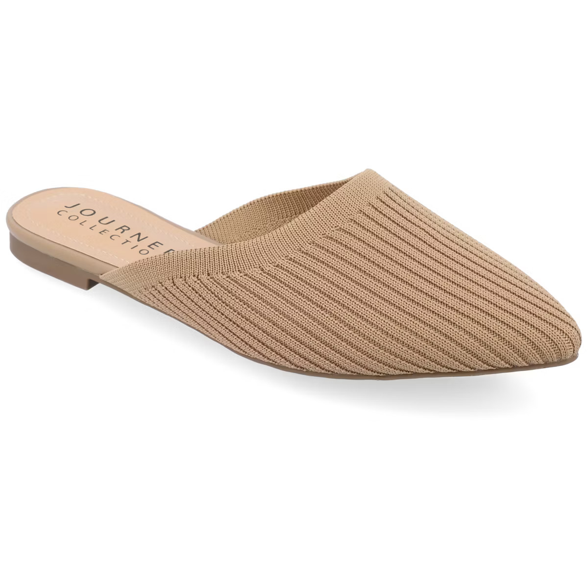 Journee Collection Womens Medium and Wide Width Aniee Slip On Almond Toe Mule Flats | Target