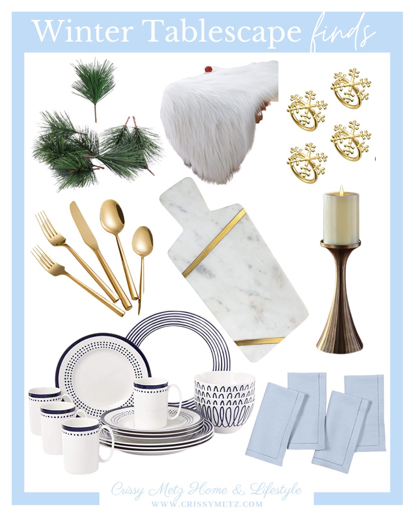 Winter Tablescape - Winter Table - Tablescape - Winter home decor - dining room decor 

#LTKSeasonal #LTKhome #LTKHoliday