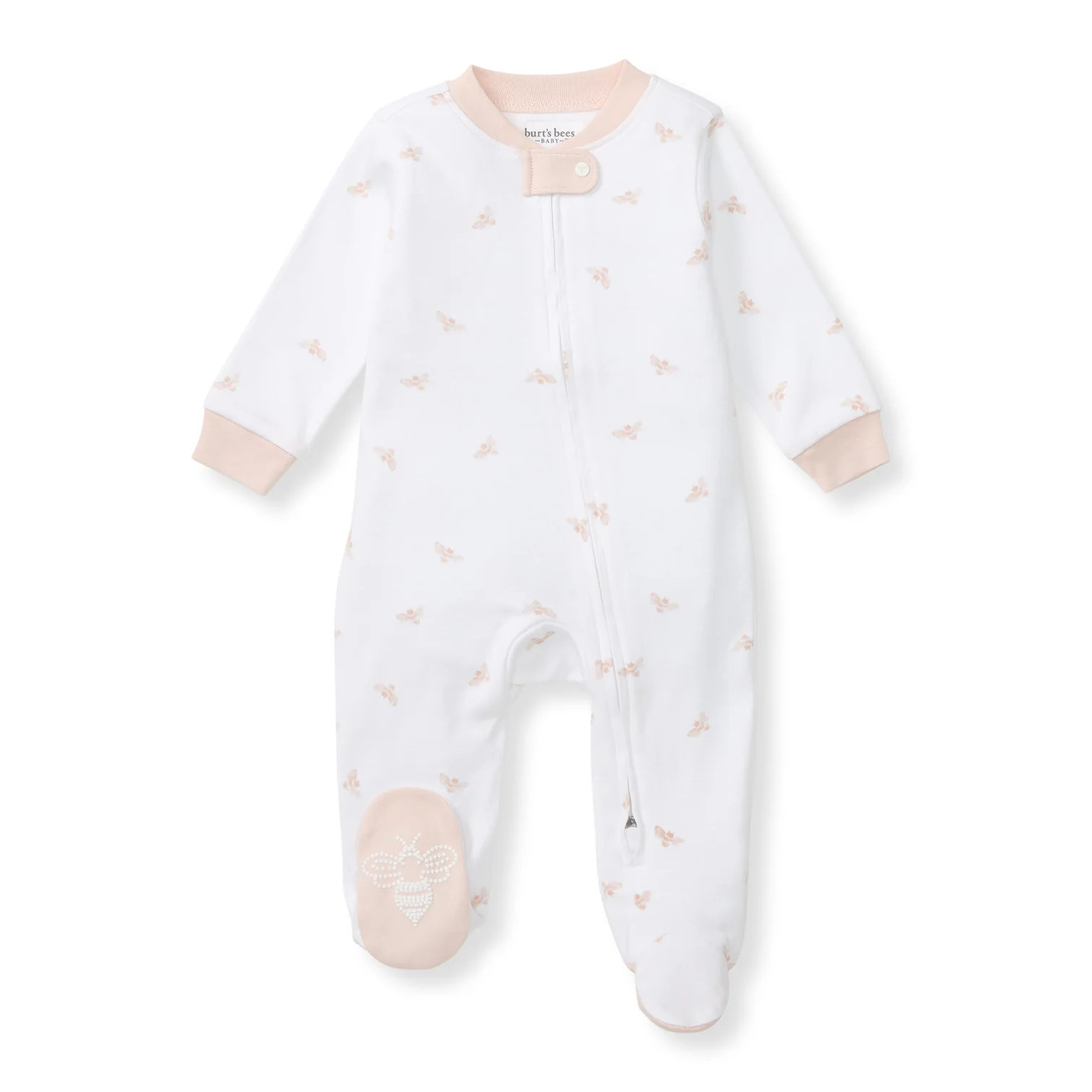 Solid Rib Organic Cotton Sleep & Play - Ranunculus | Burts Bees Baby