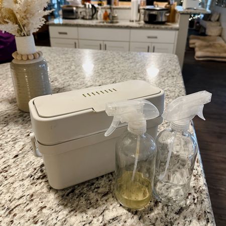 I love my kitchen top compost bin! Can also screw it into cupboard doors as well. I keep that and my glass spray bottles in my kitchen! I love to make my own cleaning solution to put in the spray bottles! 

#LTKhome #LTKfit #LTKFind