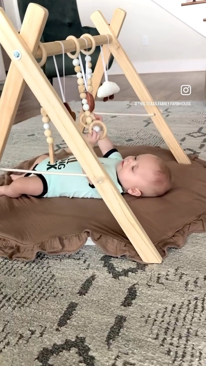 I can’t believe this was a year ago and he was this tiny. 😢 If your pregnant or have a infant this wooden play gym & may  kept my little boy entertained for hours! Definitely recommend having one! 🍼👶🏼

#LTKHome #LTKBump #LTKBaby