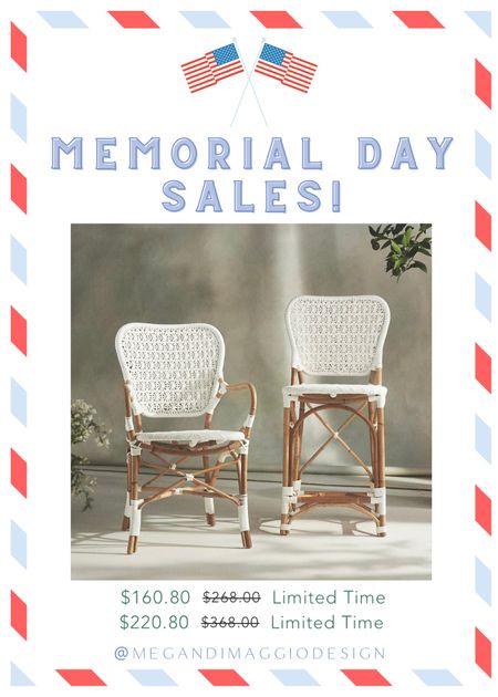 Wow!! These Anthropologie bistro dining chair and counter stool are NEW arrivals and now 40% OFF!! 🤯🙌🏻😍 if you’re looking for the Serena & Lily riviera look for less, or a different take on it..love the shape of these backs! These are an excellent and now super affordable alternative!! 

#LTKhome #LTKsalealert #LTKFind