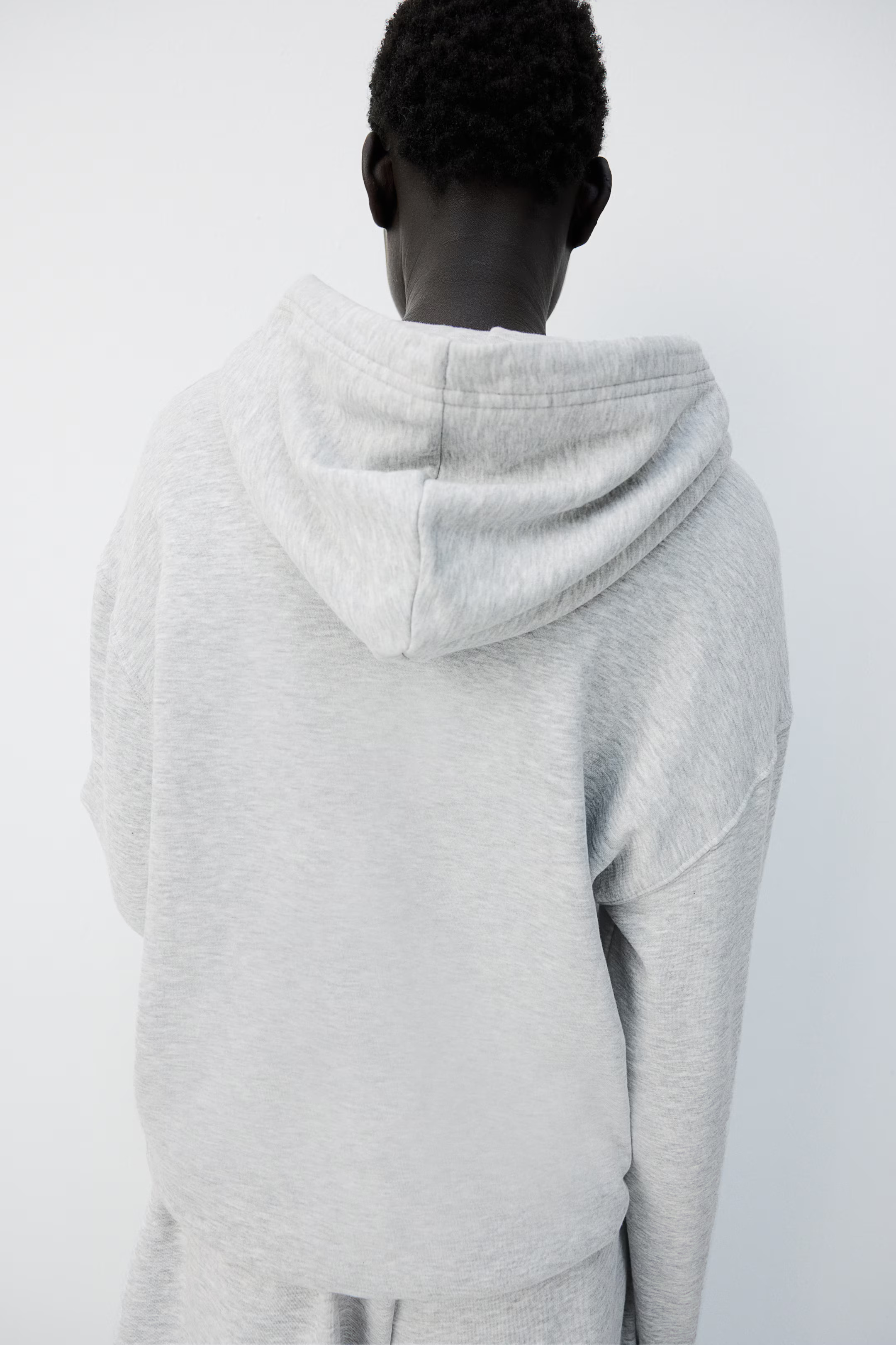 Hooded top - Light grey marl - Ladies | H&M GB | H&M (UK, MY, IN, SG, PH, TW, HK)