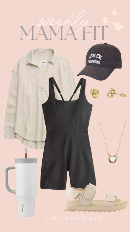 Mama outfit inspiration! 

Outfits for mom, affordable finds, mom on the go, women’s fashion, jumpsuit, jewelry, Annie bing hat, owala, aerie, Abercrombie, sandals, summer outfit 

#LTKActive #LTKStyleTip #LTKFindsUnder50