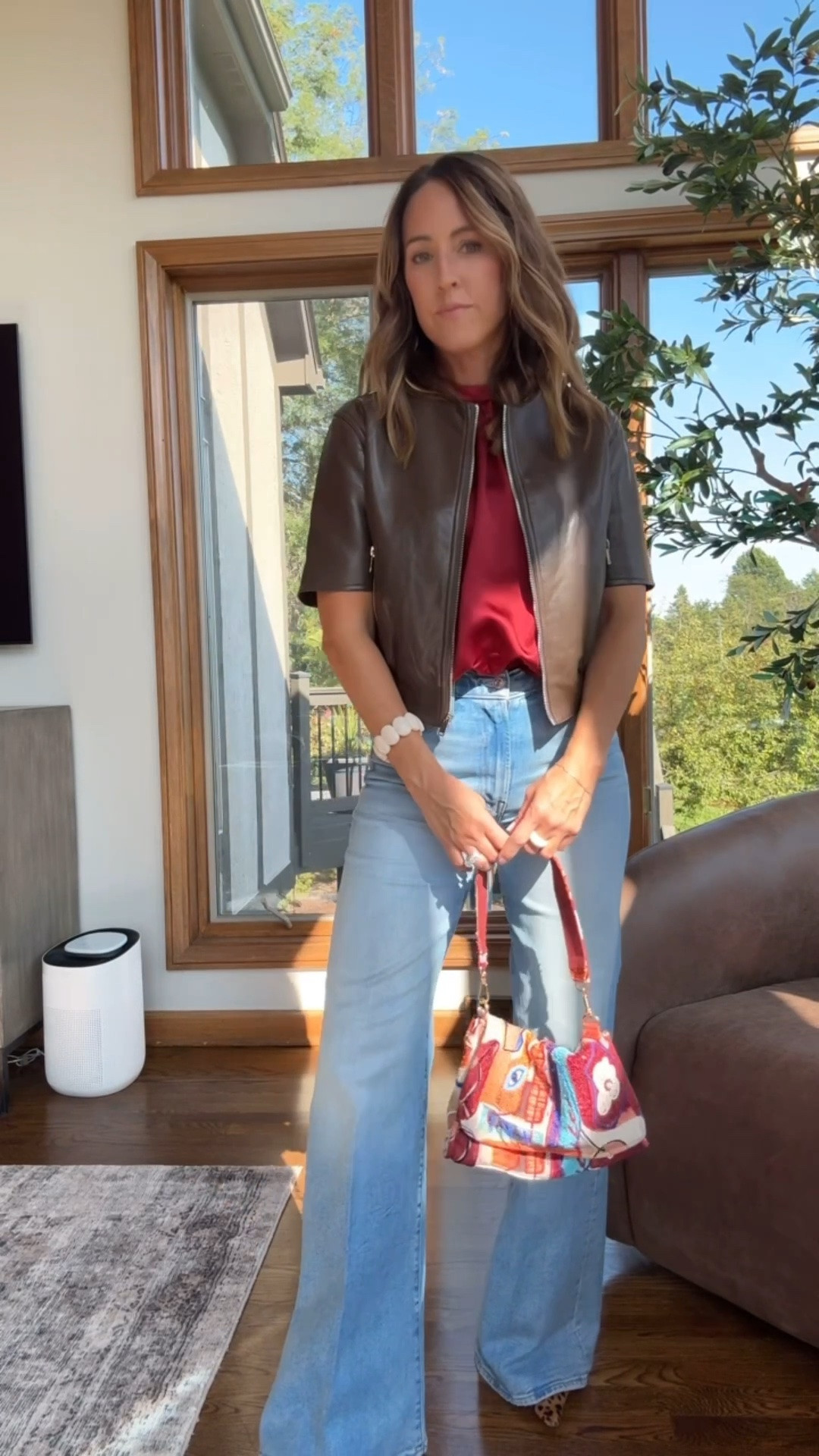 Style ideas with this chic satin halter top XS top
Small jacket 
Jeans tts, 25 regular length with a heel 
S sweater

#LTKSeasonal #LTKOver40 #LTKgrwm