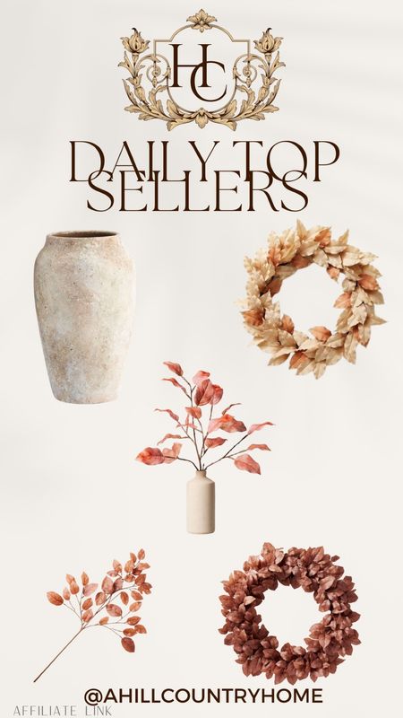 Daily top sellers finds!

Follow me @ahillcountryhome for daily shopping trips and styling tips!

Seasonal, Home, Summer, Home, Decor, Fall

#LTKSeasonal #LTKU #LTKhome
