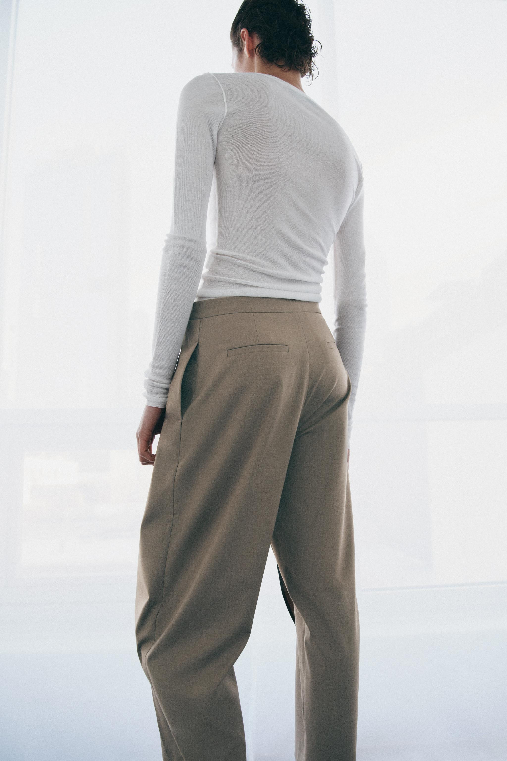 ZW COLLECTION FRONT WRAP PANTS | Zara US