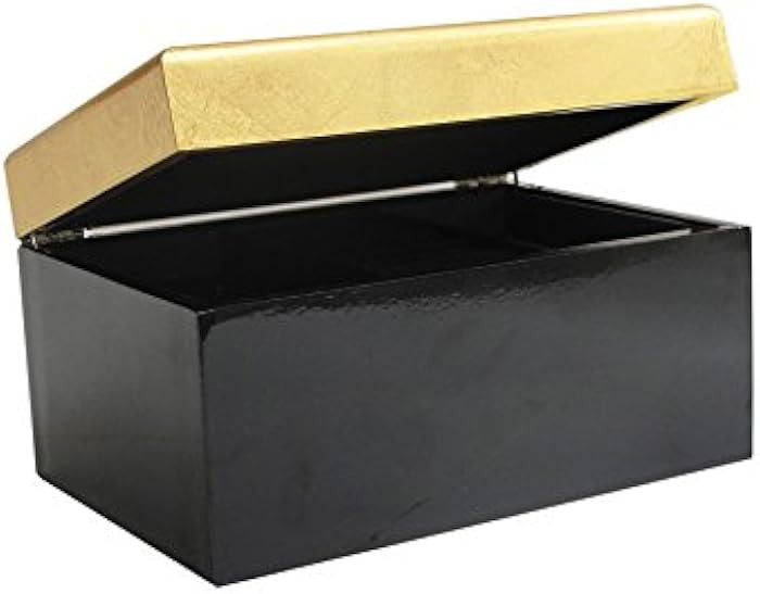 American Atelier Two Tone Jewelry Box-Black/Gold | Amazon (US)