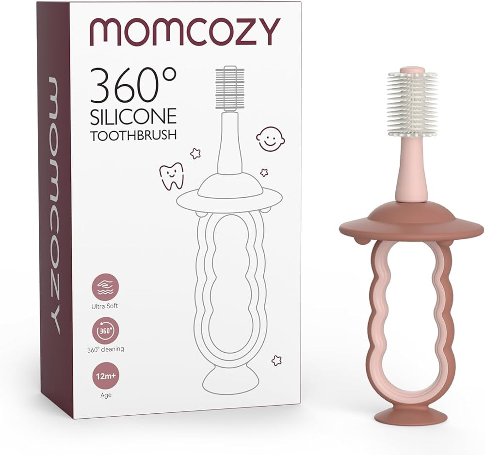 Momcozy Baby Toothbrush, 360° Toothbrush for Infant, Ultrasoft Toddler Toothbrush with Suction B... | Amazon (US)
