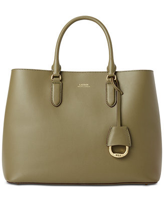 Lauren Ralph Lauren Dryden Marcy Leather Tote & Reviews - Handbags & Accessories - Macy's | Macys (US)