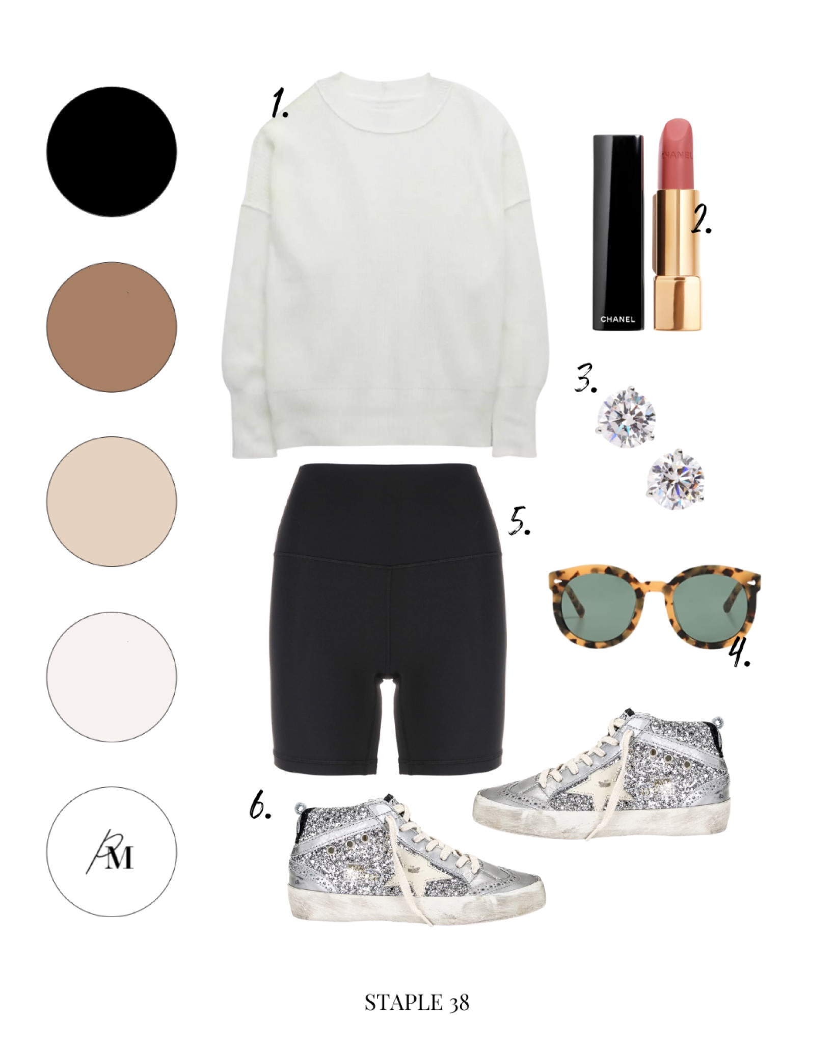 aerie beyond sweater 
lululemon biker short 
golden goose high top sneaker 
chanel lipstick 


#LTKFind #LTKstyletip #LTKSeasonal