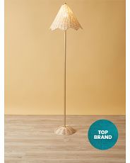 62in Rattan Woven Floor Lamp | HomeGoods